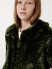 Shrimps Womens Patrick Coat - Moss Green Leopard - Thumbnail 2