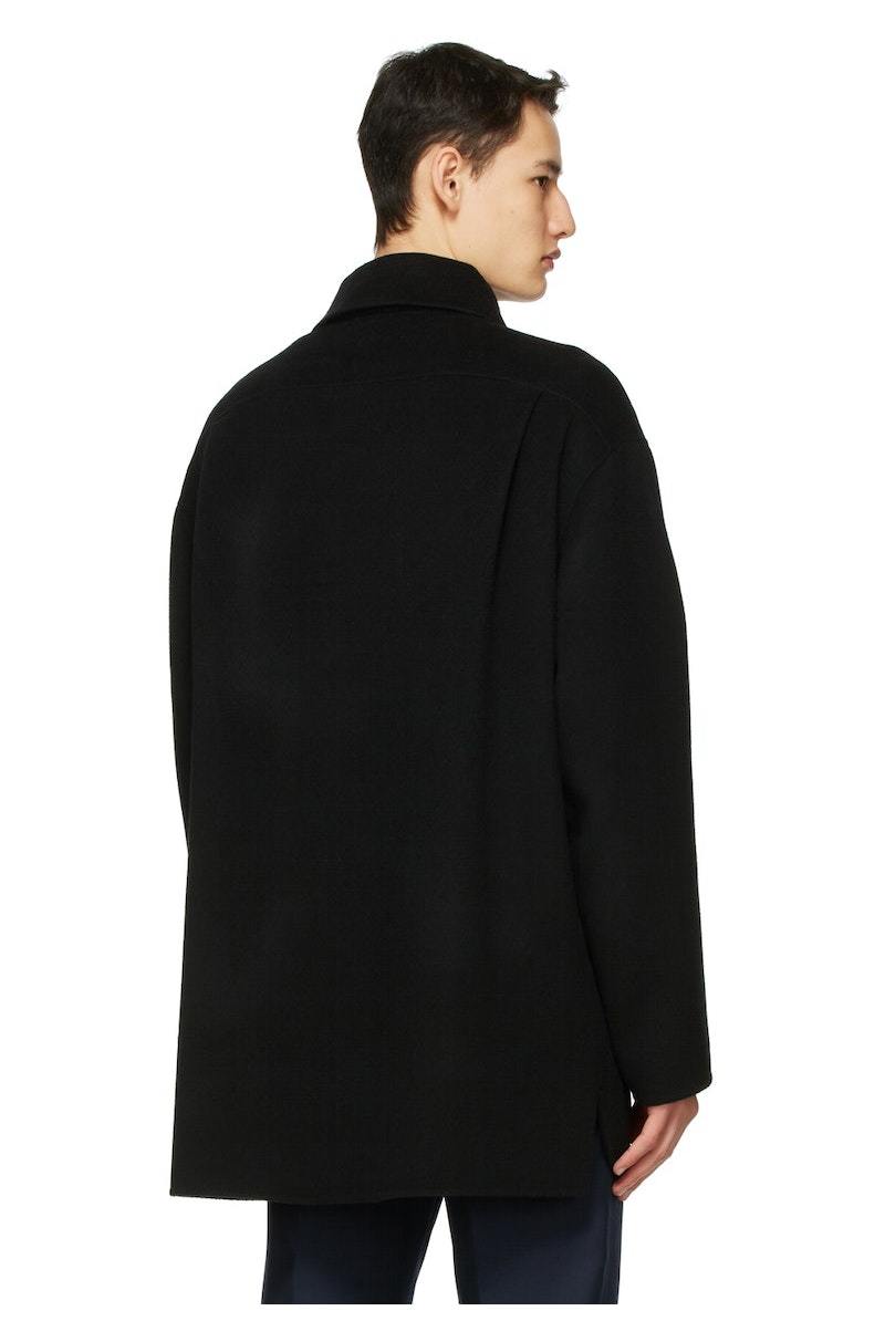 Acne Studios Wool Shirt Jacket - Black | Garmentory