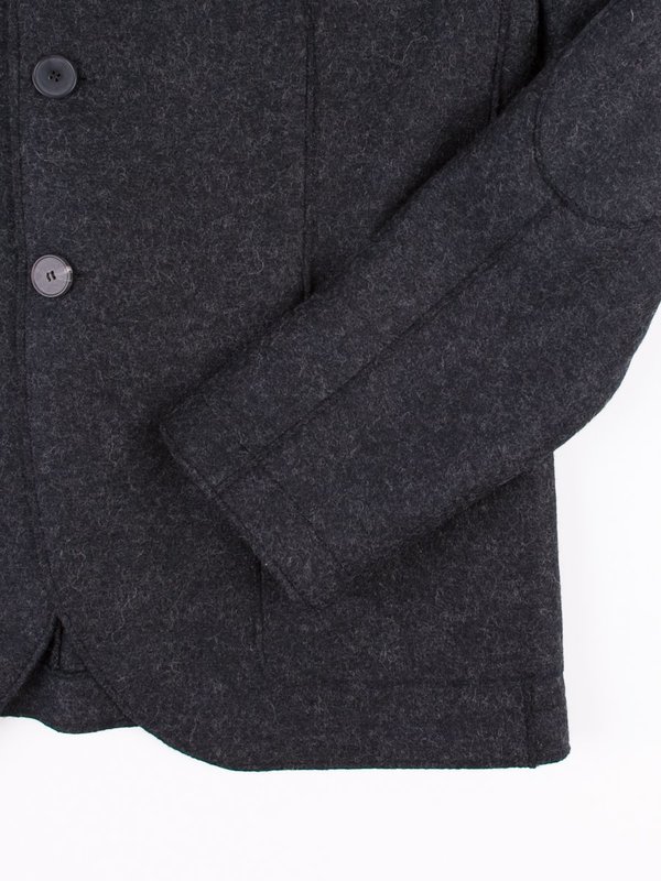 Harris Wharf Two Button Blazer Pressed Wool - Anthracite Harris Wharf Two Button Blazer Pressed Wool - Anthracite