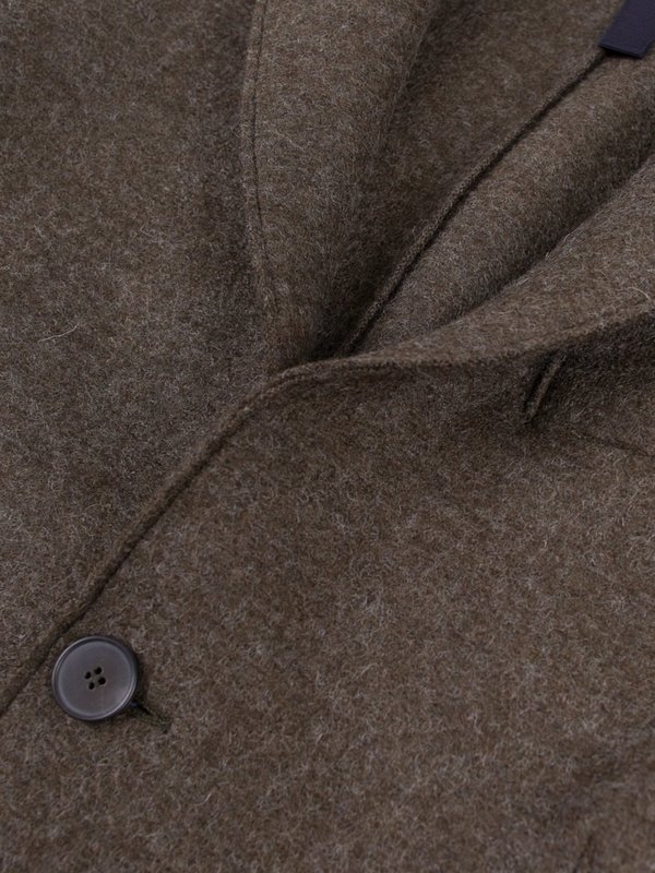 Harris Wharf Two Button Blazer Pressed Wool - Loden Harris Wharf Two Button Blazer Pressed Wool - Loden