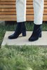 Maryam Nassir Zadeh Agnes Boot in Blue Velvet - Thumbnail 3