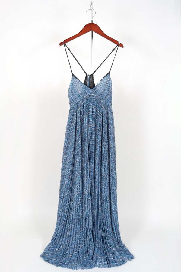 knee length dresses for ladies Lace Up Back Ruching Metallic Short Dress main image 0
