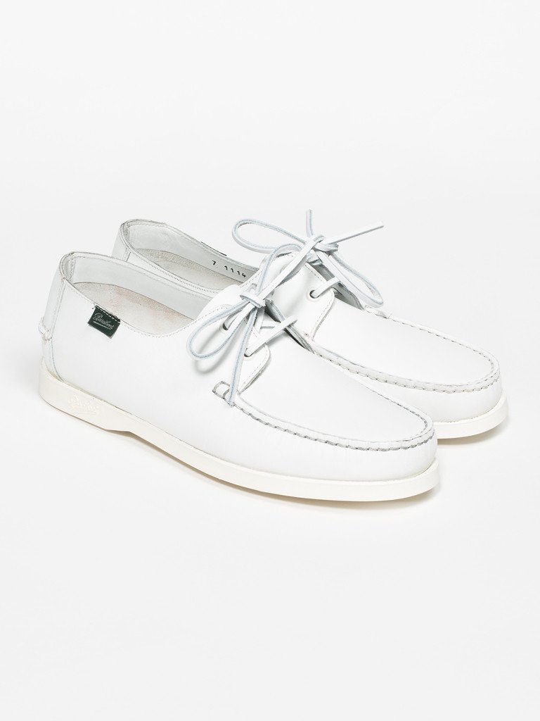Paraboot × ARPENTEUR DOMINGUE DOME ホワイト DOMINGUE-DECK-SHOE---WHITE-