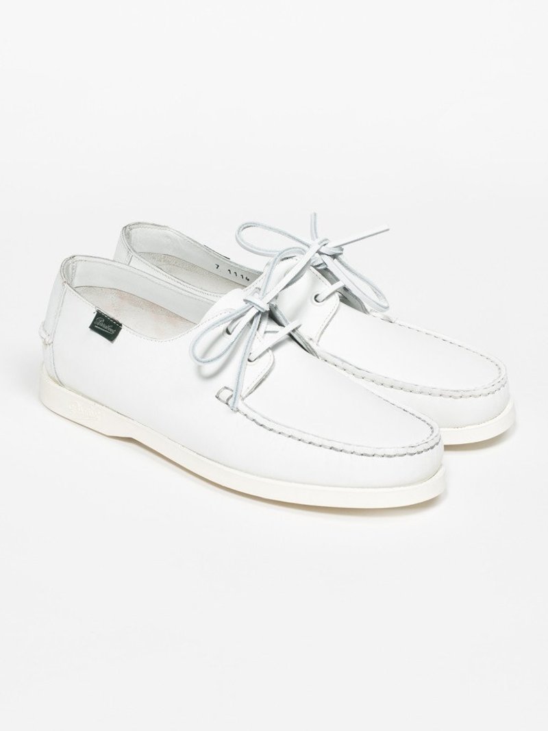 Men's Paraboot DOMINGUE DECK SHOE - WHITE | Garmentory