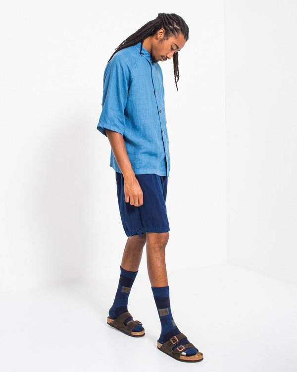 Blue Blue Double Gauze Lantern Shorts Blue Blue Double Gauze Lantern Shorts