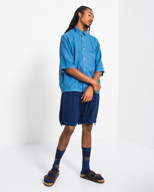 Blue Blue Double Gauze Lantern Shorts Blue Blue Double Gauze Lantern Shorts