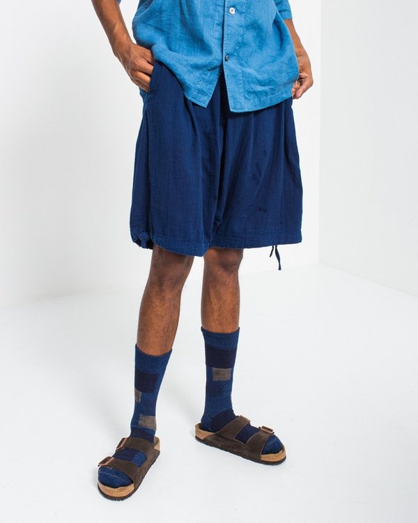 Blue Blue Double Gauze Lantern Shorts Blue Blue Double Gauze Lantern Shorts