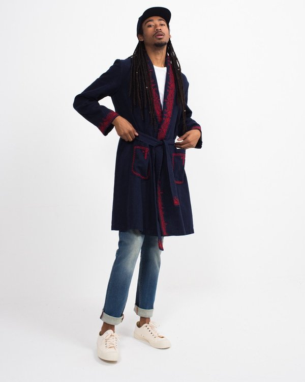 MP Massimo Piombo Embroidered Dressing Gown MP Massimo Piombo Embroidered Dressing Gown
