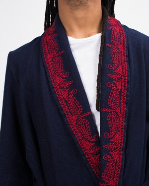 MP Massimo Piombo Embroidered Dressing Gown MP Massimo Piombo Embroidered Dressing Gown