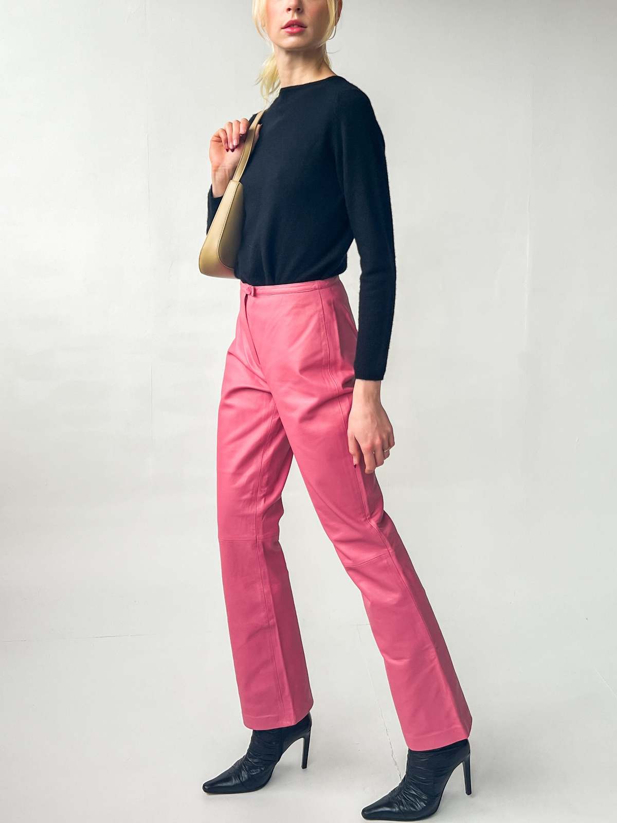 Leather Pants Pink Garmentory