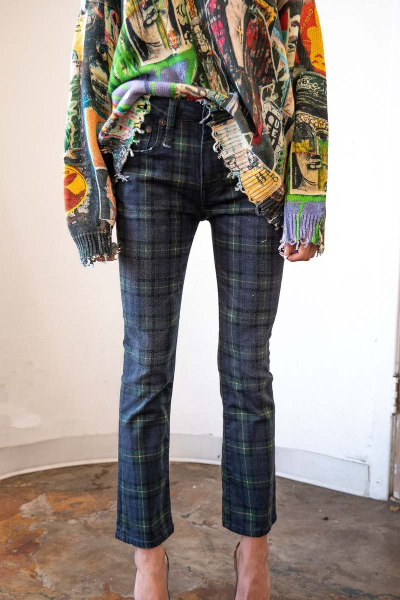 R13 Pants Plaid
