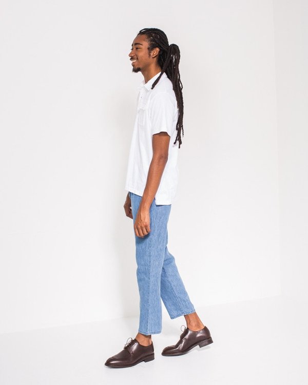 Engineered Garments Knit Polo Shirt - White Engineered Garments Knit Polo Shirt - White