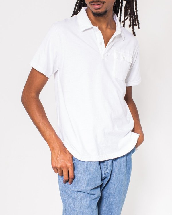 Engineered Garments Knit Polo Shirt - White Engineered Garments Knit Polo Shirt - White