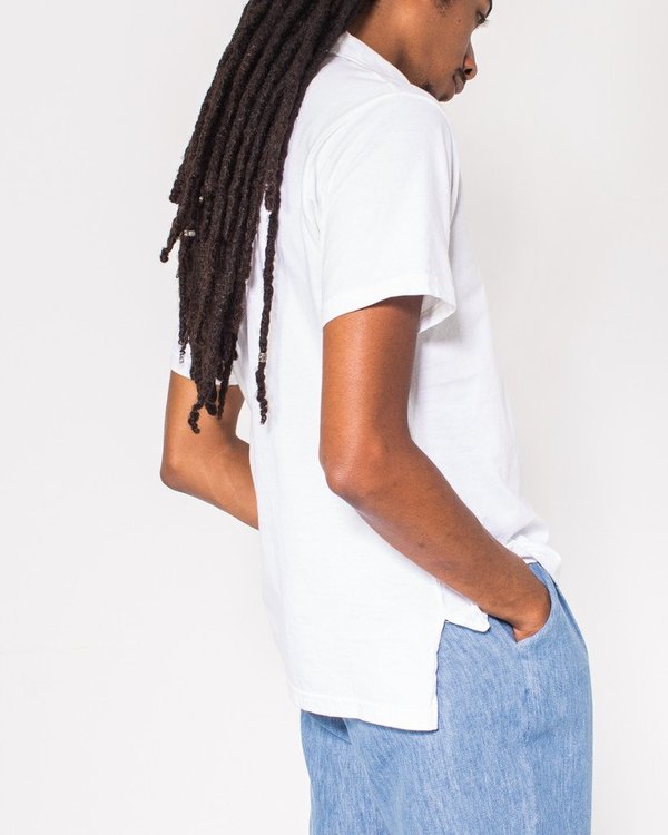 Engineered Garments Knit Polo Shirt - White Engineered Garments Knit Polo Shirt - White