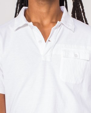 Engineered Garments Knit Polo Shirt - White Engineered Garments Knit Polo Shirt - White