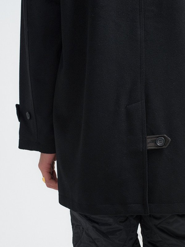 Golden Bear Loro Piana Luxe Wool Topcoat - Black Golden Bear Loro Piana Luxe Wool Topcoat - Black