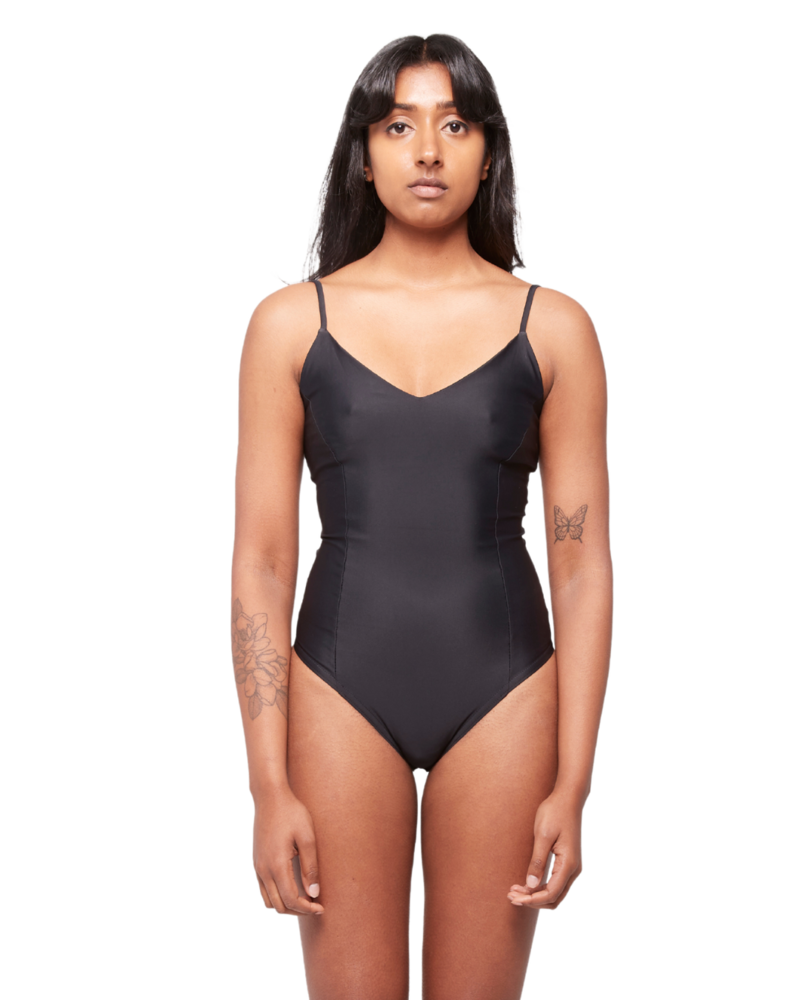 hauslabel V-NECK BODYSUIT - NOIR hauslabel V-NECK BODYSUIT - NOIR