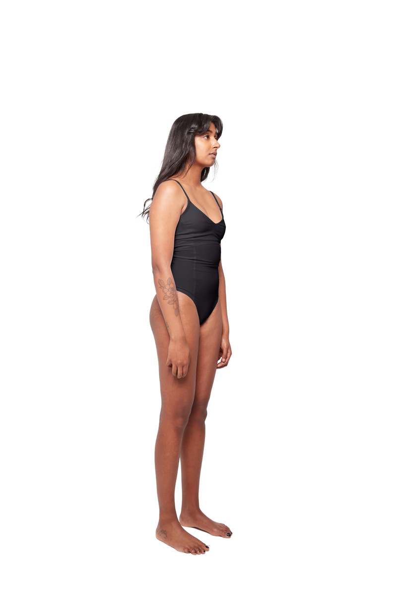 hauslabel V-NECK BODYSUIT - NOIR hauslabel V-NECK BODYSUIT - NOIR