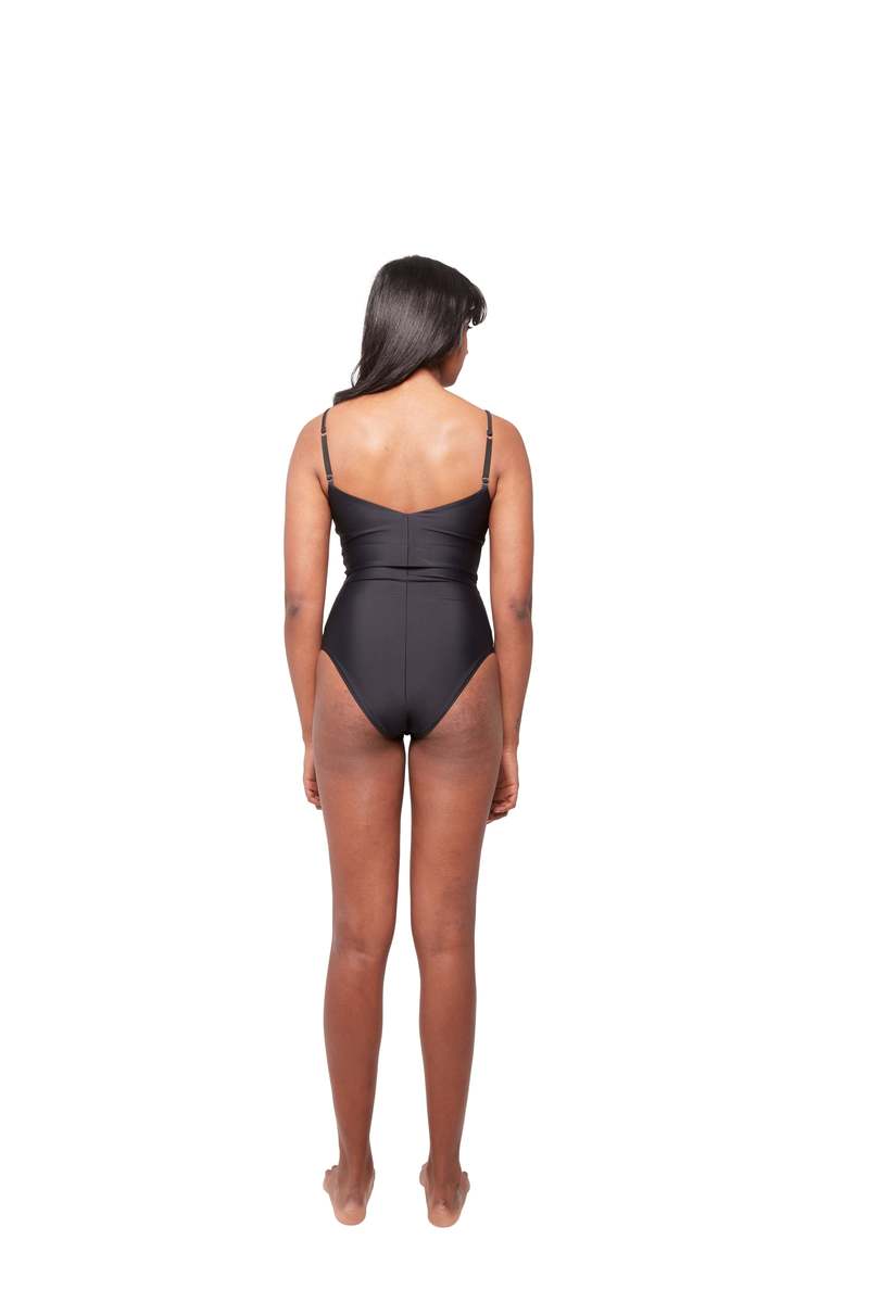 hauslabel V-NECK BODYSUIT - NOIR hauslabel V-NECK BODYSUIT - NOIR