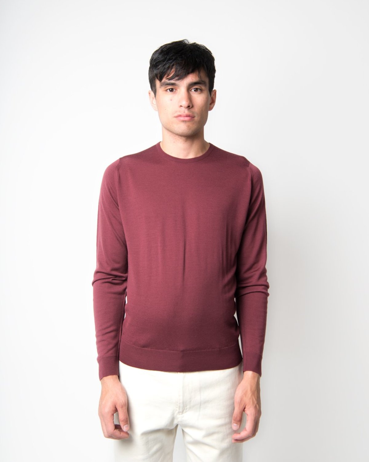 John Smedley Lundy Pullover - Maroon | Garmentory