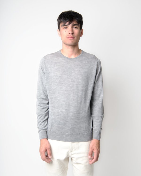 John Smedley Lundy Pullover - Silver | Garmentory