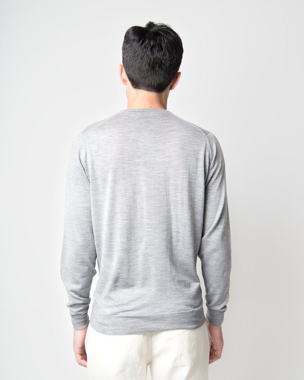 John Smedley Lundy Pullover - Silver | Garmentory