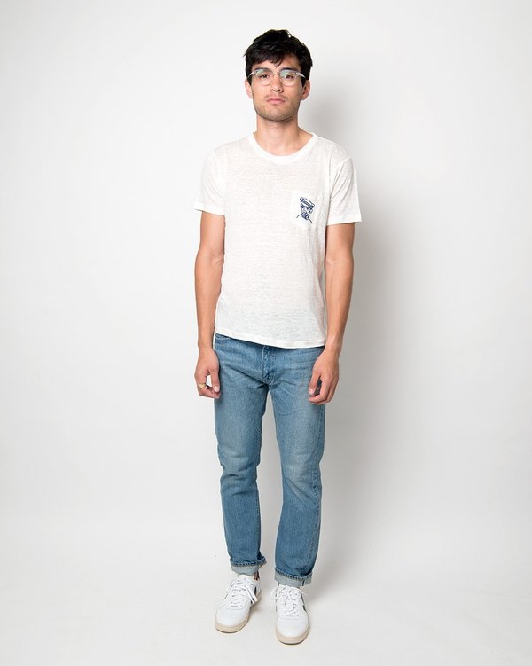 Banner Day Mariner Pocket Tee - Bone Banner Day Mariner Pocket Tee - Bone