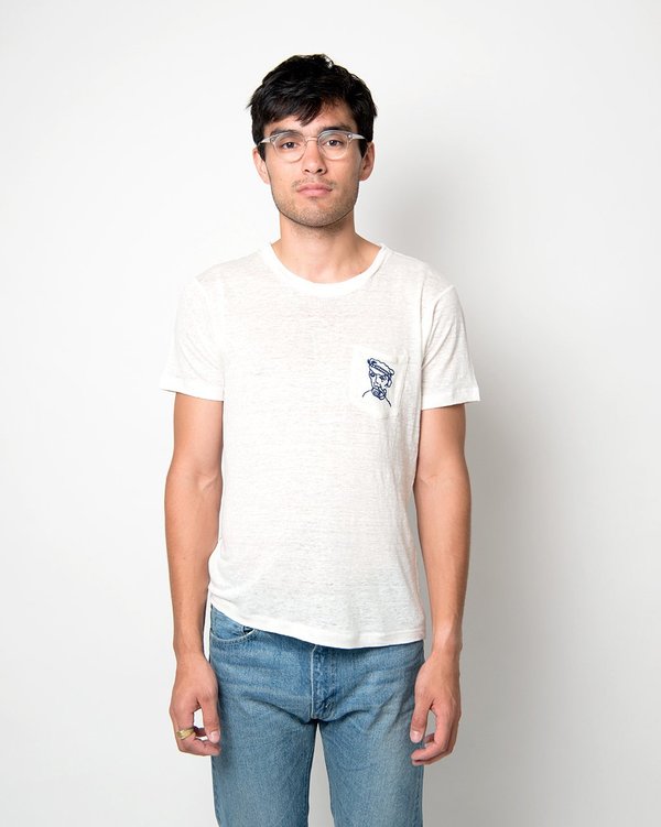 Banner Day Mariner Pocket Tee - Bone Banner Day Mariner Pocket Tee - Bone