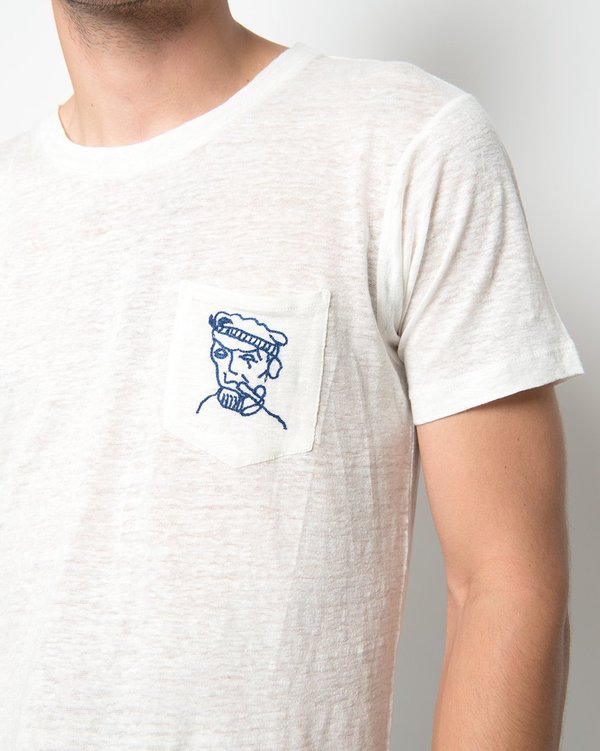 Banner Day Mariner Pocket Tee - Bone Banner Day Mariner Pocket Tee - Bone