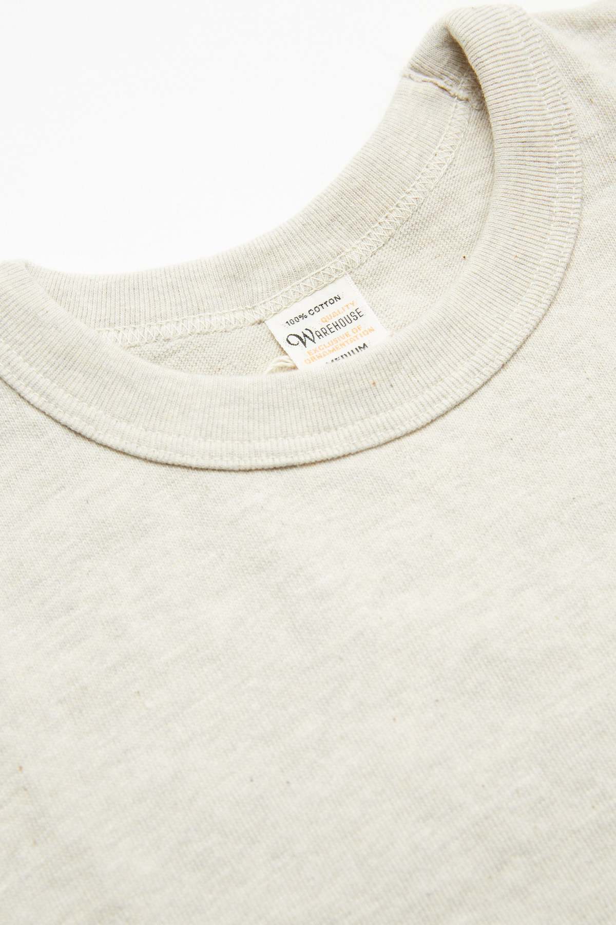 Warehouse & Co. 5906 Long Sleeve Crewneck T-Shirt - Oatmeal - Image 7 of 7