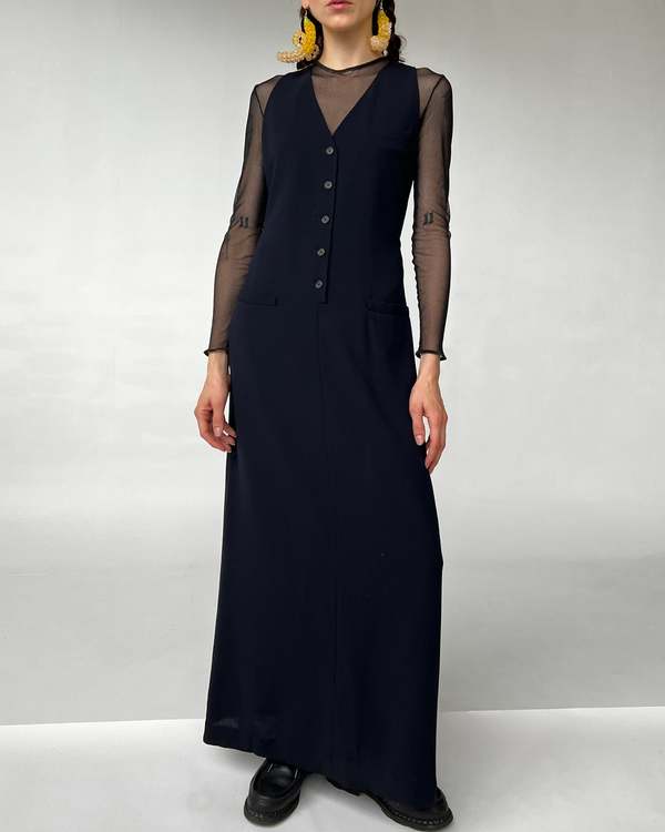 knee length dresses for ladies Threadbare Women's Red 2-in-1 Sleeveless Knitted Vest Maxi Dress main image 1