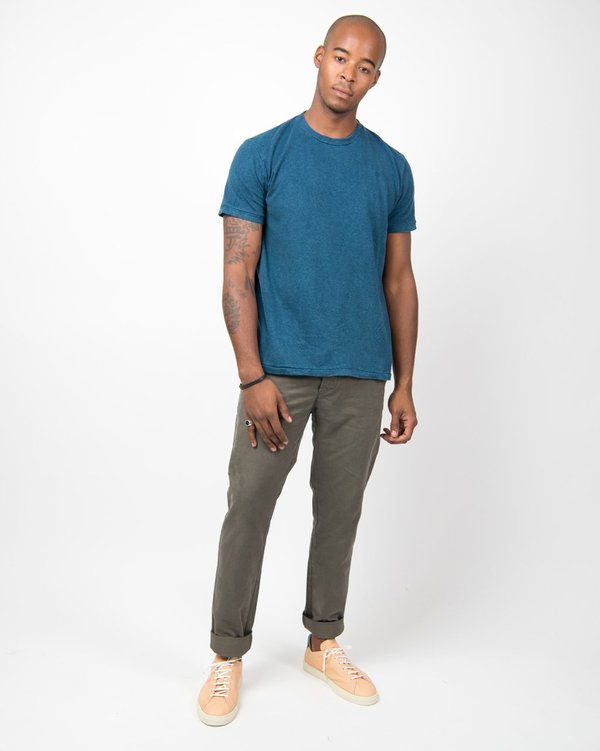 The Lost Explorer Natural Dyed Tee - Indigo The Lost Explorer Natural Dyed Tee - Indigo