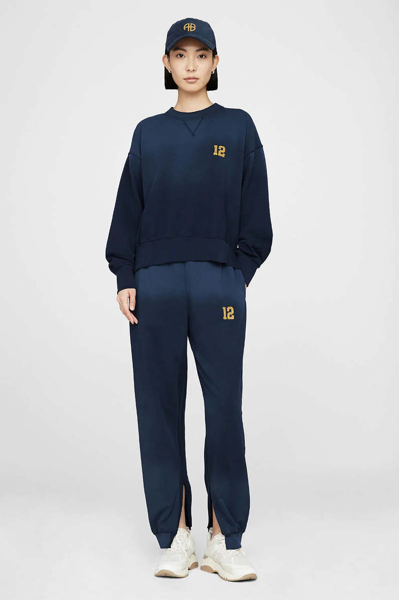ANINE BING ROD LEAGUE スウェット Anine Bing Rod Sweatshirt - League/Washed Navy | Garmentory