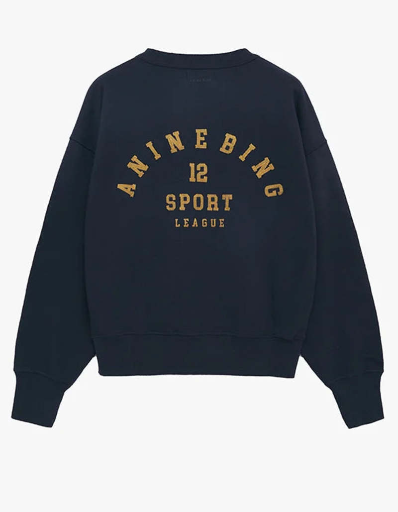 【国産】 Anine Bing Garmentory | Navy League/Washed - Sweatshirt Rod トップス
