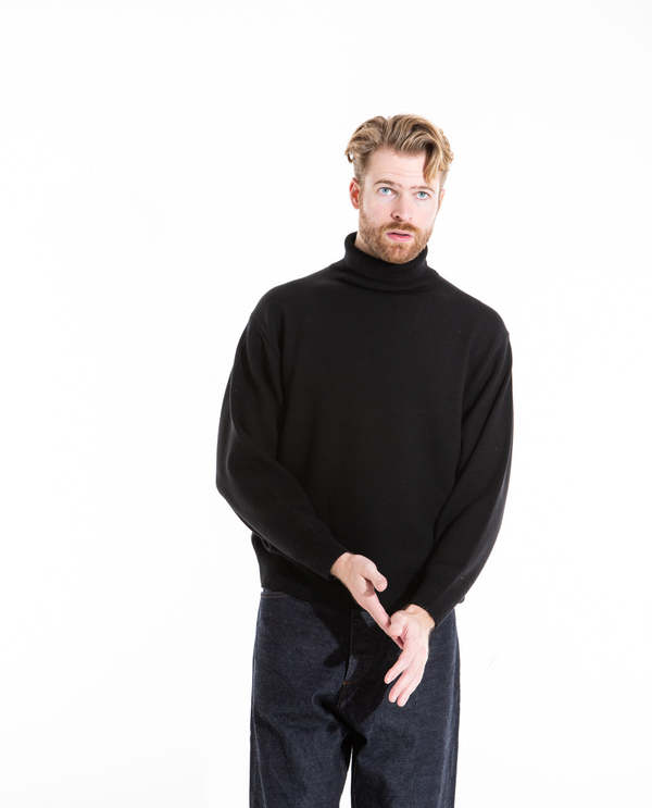 Blurhms Extra Soft Knit Turtleneck Sweater - Black | Garmentory