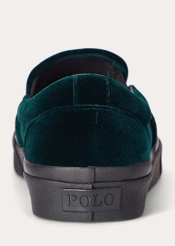 Polo Ralph Lauren Keaton Velvet Slip-On Sneaker - Skull X  display picture 2