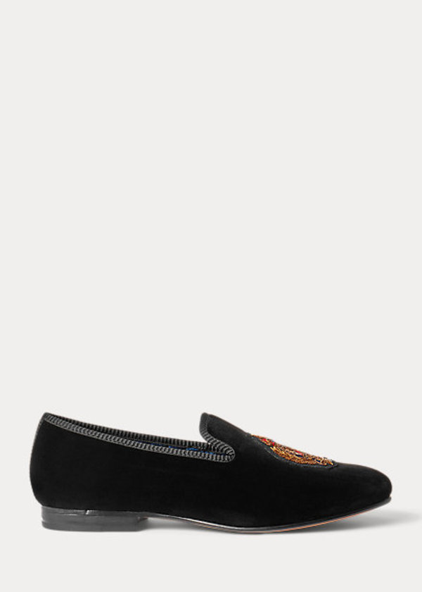 Polo Ralph Lauren Paxton Crest Velvet Slipper Garmentory