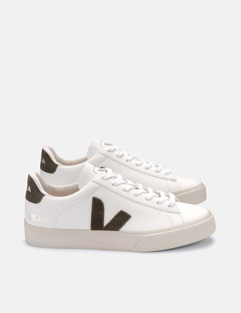 Veja Campo Chrome Free Trainers - Extra White/Khaki
