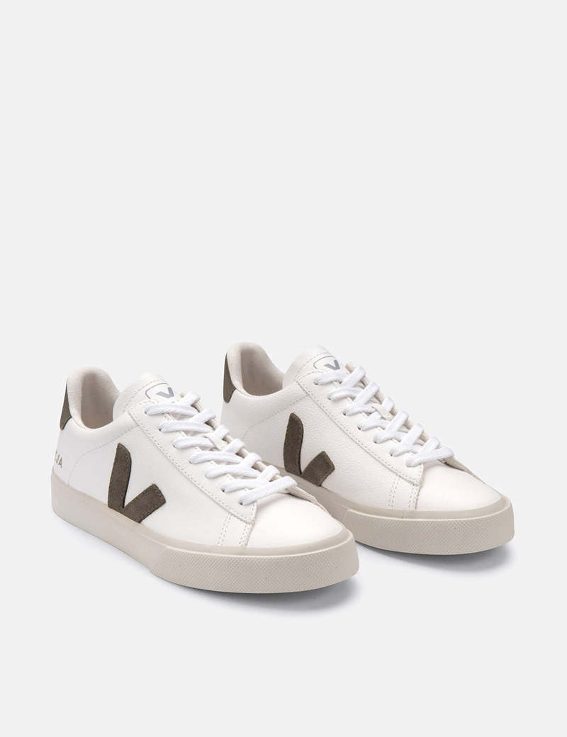 Veja Campo Chrome Free Trainers - Extra White/Khaki