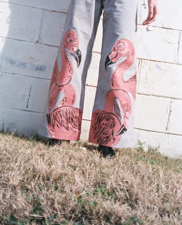 COLORANT X EMILY MILLER FLAMINGO JEANS Multi Garmentory