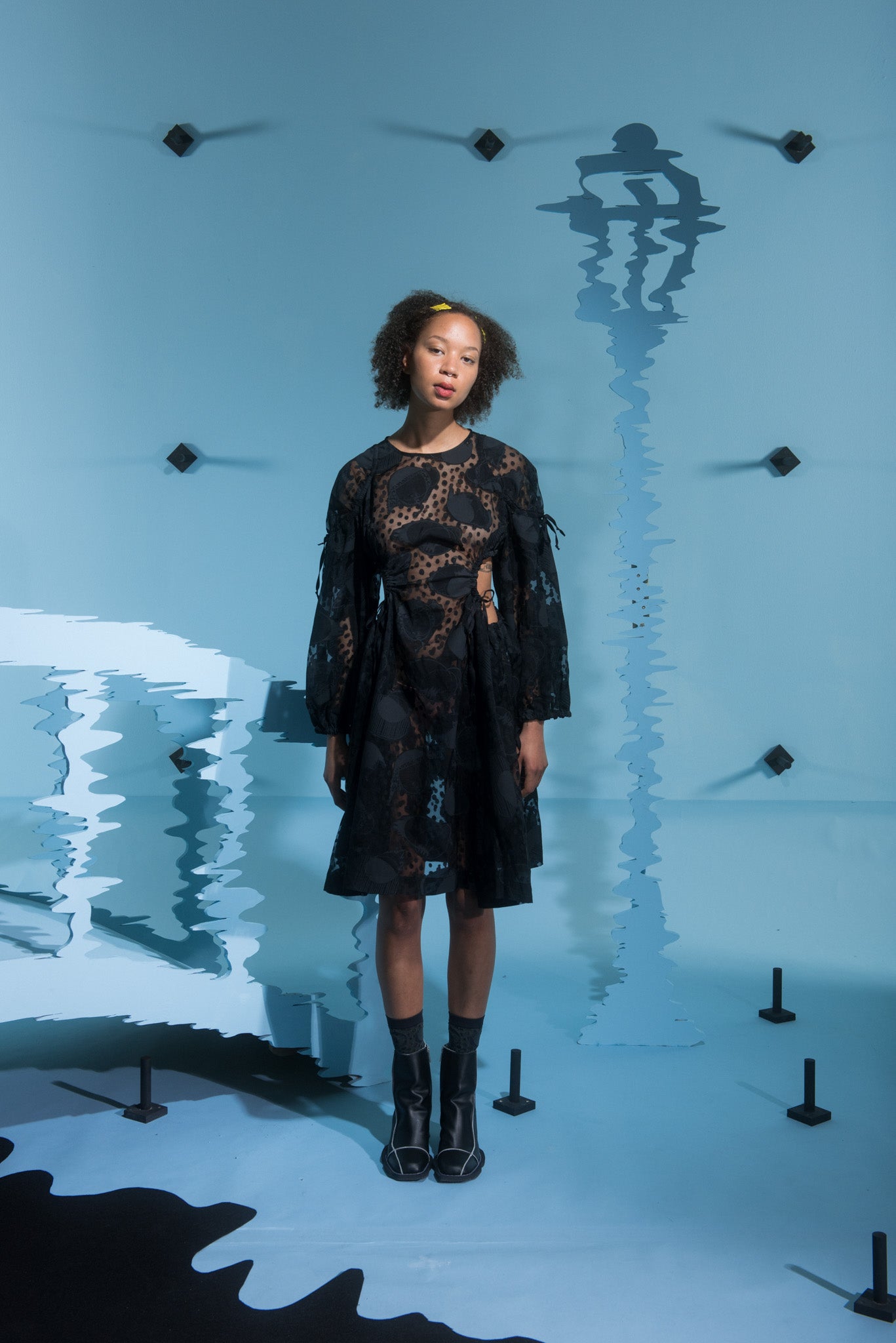 Henrik Vibskov HOLE DRESS - BLACK BIRDIE | Garmentory