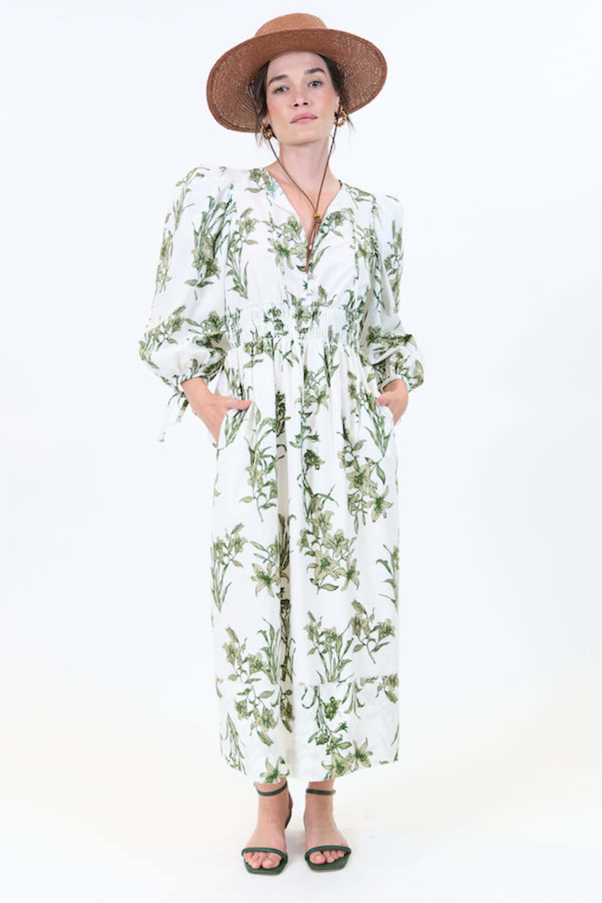 Hunter Bell CLEMENTINE DRESS - GREEN LILY | Garmentory