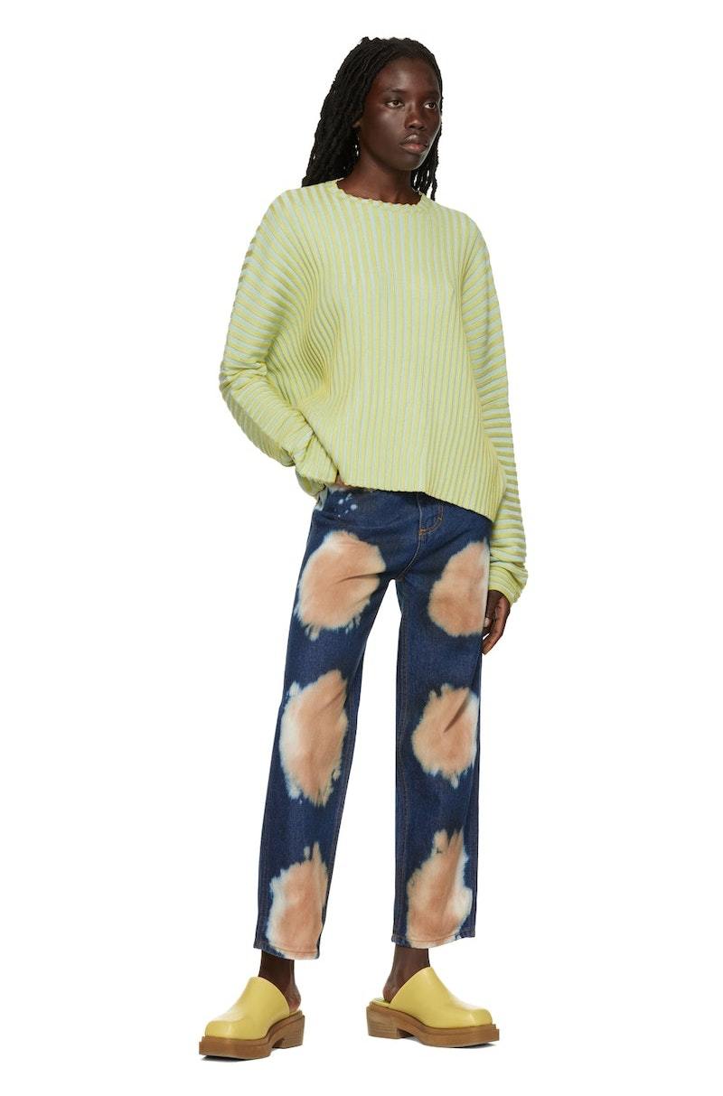 Eckhaus Latta Indigo Baggy Jeans | Garmentory