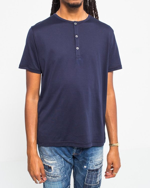 Sunspel Short Sleeve Henley Sunspel Short Sleeve Henley