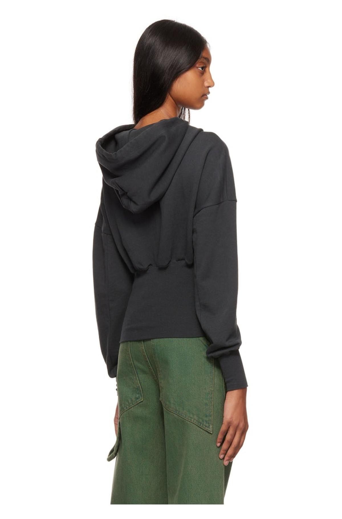 Eckhaus Latta Navy Zip Hoodie | Garmentory