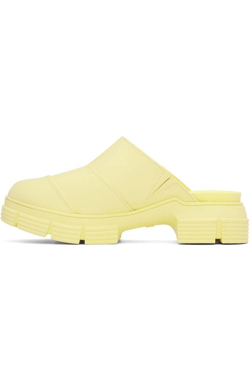 GANNI Yellow City Mules | Garmentory