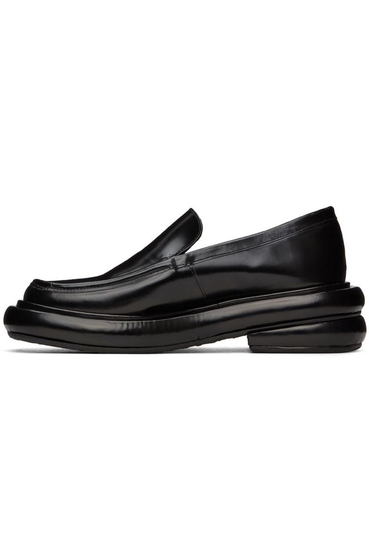Eckhaus Latta Black Stacked Loafers - Image 3 of 5