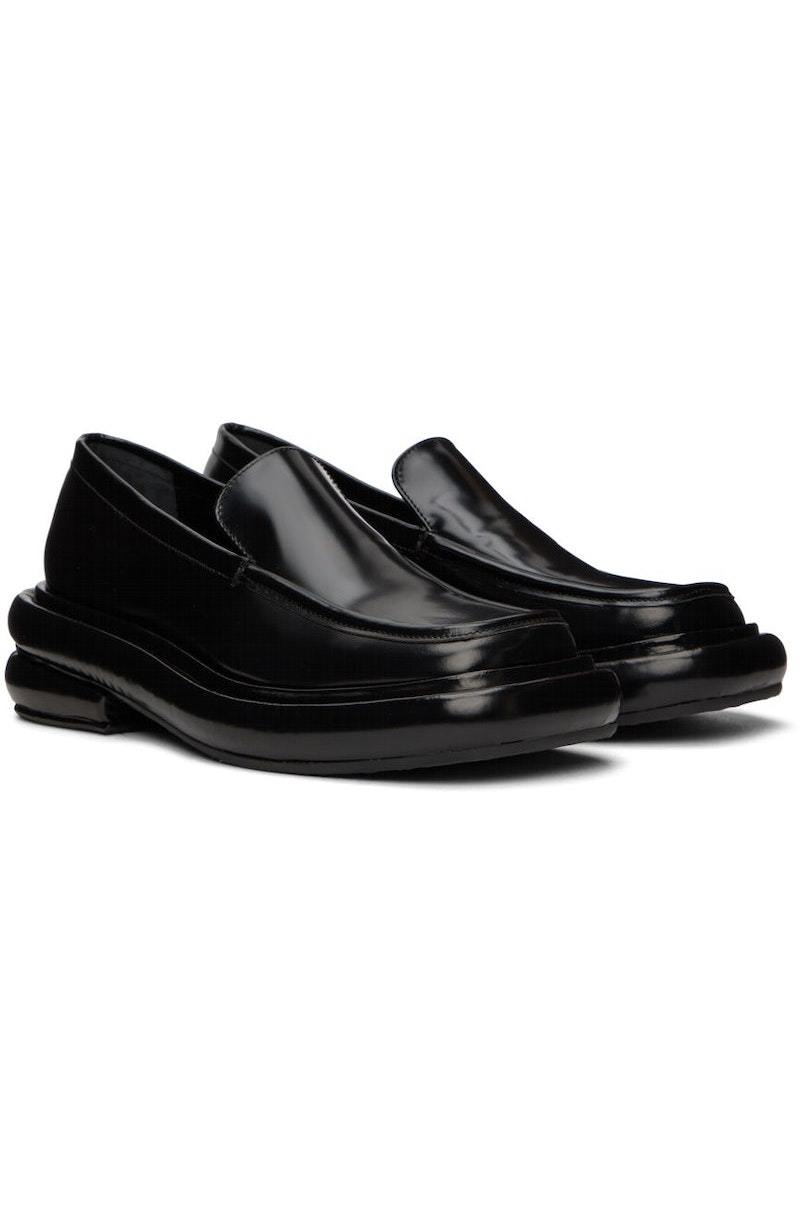 Eckhaus Latta Black Stacked Loafers