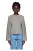 Eckhaus Latta Gray & Off-White Ash Sweater - Thumbnail 1
