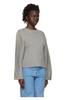 Eckhaus Latta Gray & Off-White Ash Sweater - Thumbnail 2